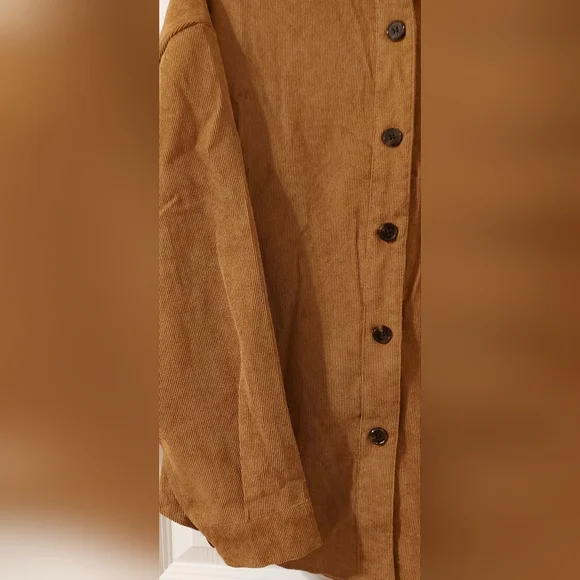 Rust Orange Button-Up Shirt - Picture 2 of 2